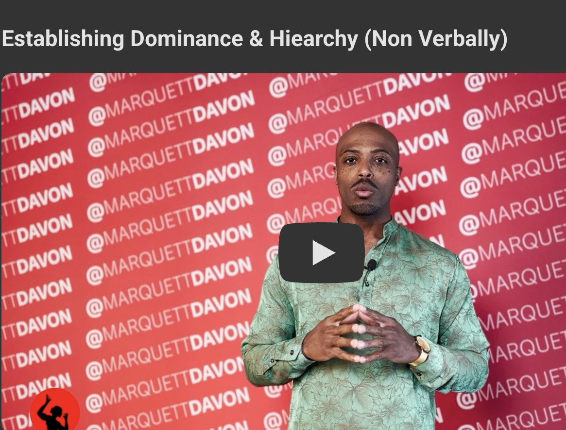 New Lesson Added: Establishing Dominance & Hierarchy (Non Verbally)