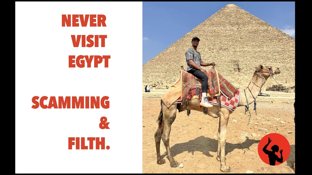 NEVER Visit Cairo Egypt ! Pyramids at Giza & Scamming